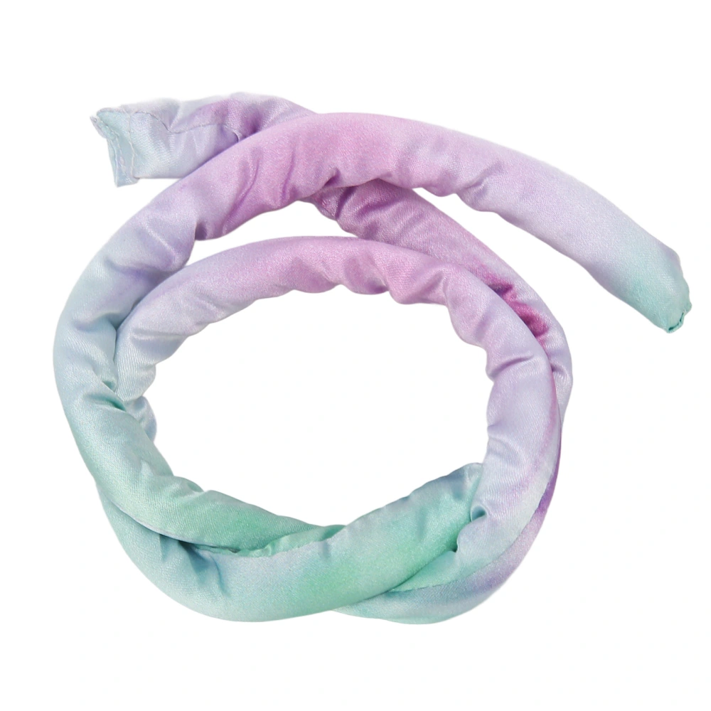 Spiral Lock Hair Tie Bendable Dreadlocks Hair Tie Iron Wire Long Ponytail Holders for Man Woman Purple Green