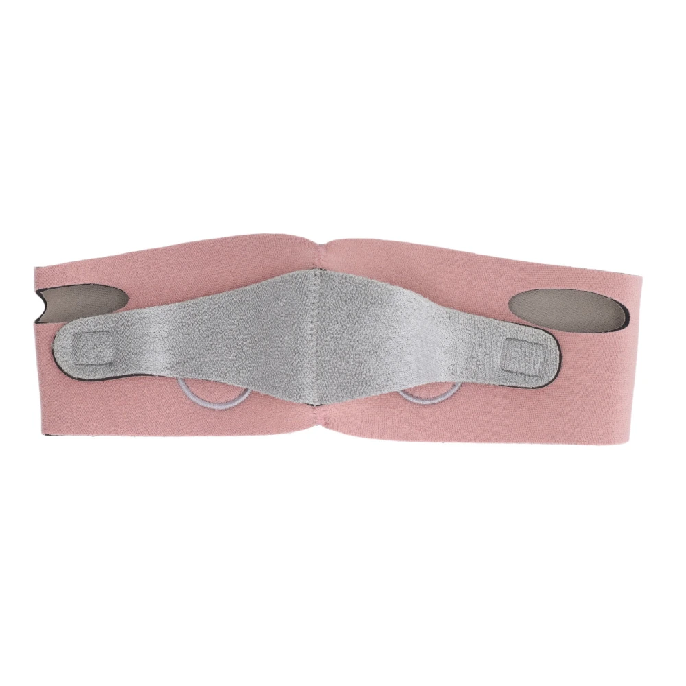 Facial Slimming Strap V Shaped Breathable Soft Face Lifting Belt Bandage Pink M Size