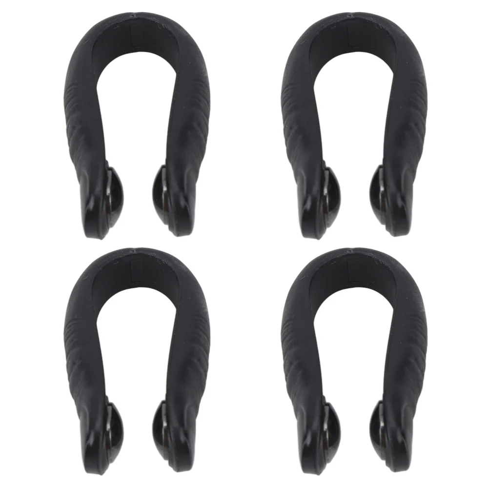 4pcs Acupressure Hand Pressure Point Clip Stress Reduction Wearable Magnets Headache Migraine Relief Clip Black