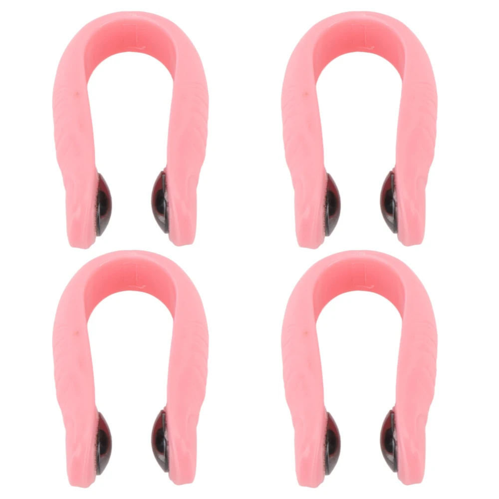 4pcs Acupressure Hand Pressure Point Clip Stress Reduction Wearable Magnets Headache Migraine Relief Clip Pink