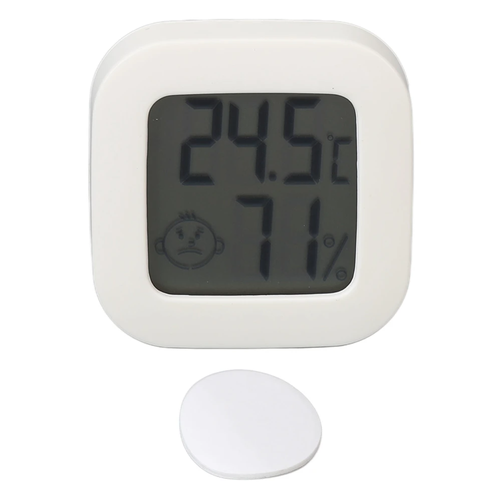 Indoor Temperature Humidity Meter Digital Display Compact Room Thermometer Hygrometer for Bedroom Car