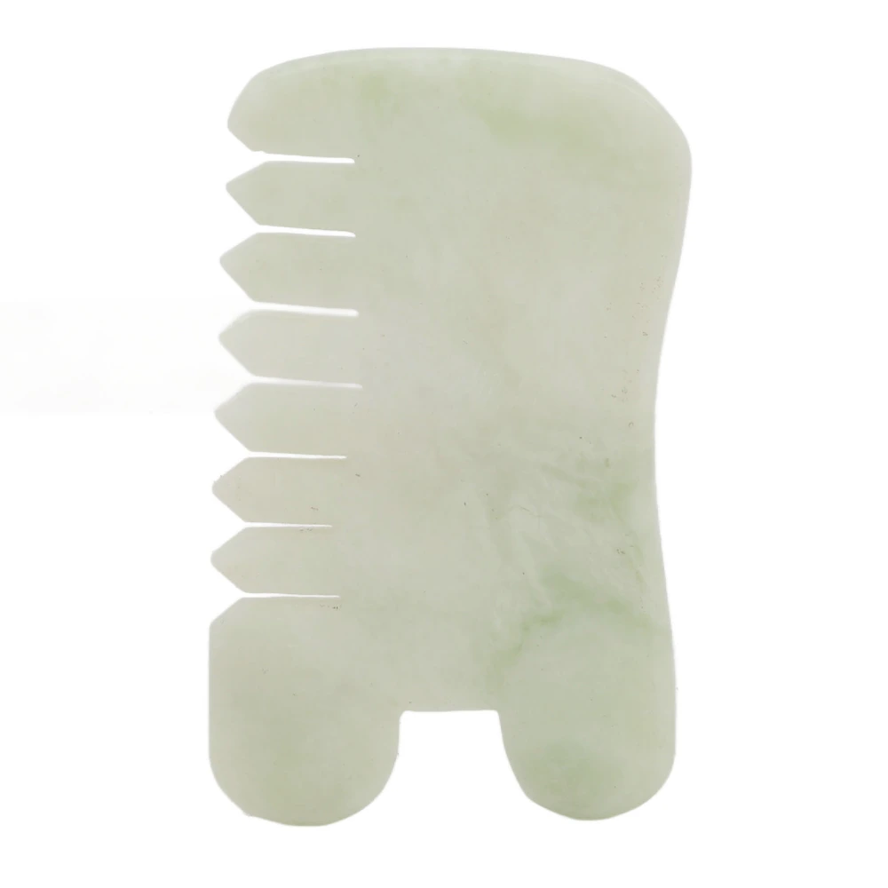 Jadestone Meridians Scraping Massage Comb Ergonomic Soreness Relief Head Relaxation Gua Sha Massage Tool