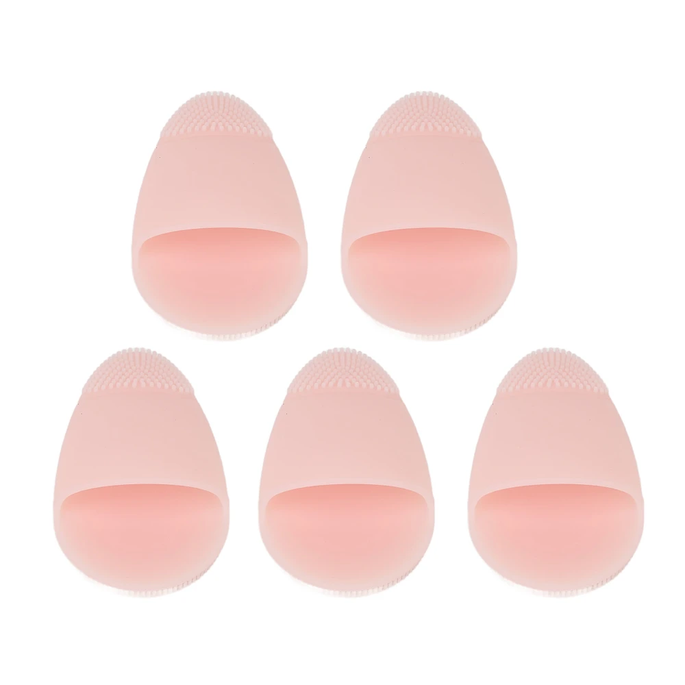 5Pcs Silicone Facial Cleansing Brush Deep Cleansing Exfoliating Multi Functional Portable Face Wash Brush for Home