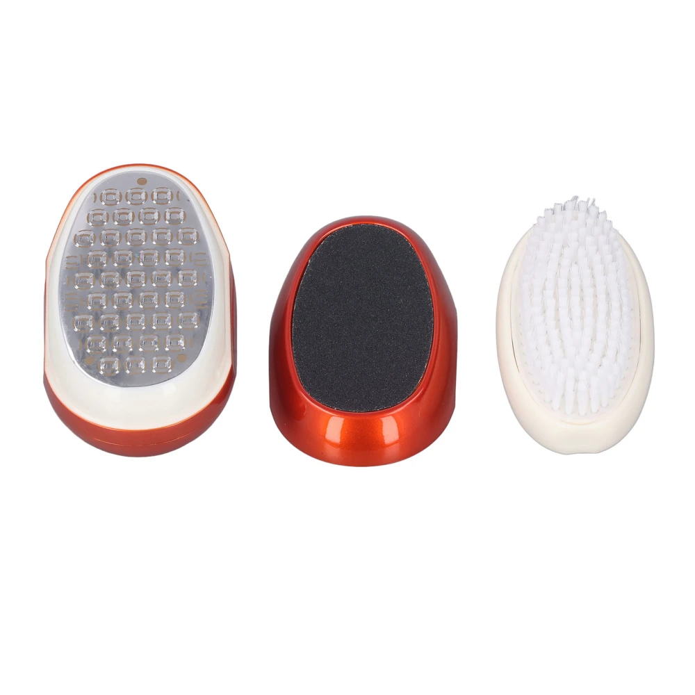 3 in 1 Foot File Callus Remover Foot Dead Skin Removal Scrubber Pedicure Kit for Wet Dry Feet with Cleaning Brush