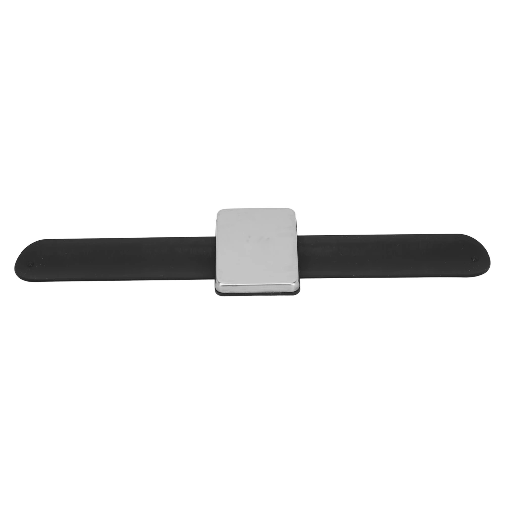 Magnetic Makeup Mixing Palett Bracelet Silicone Cosmetic Applicator Wrist Strap Rectangle Black