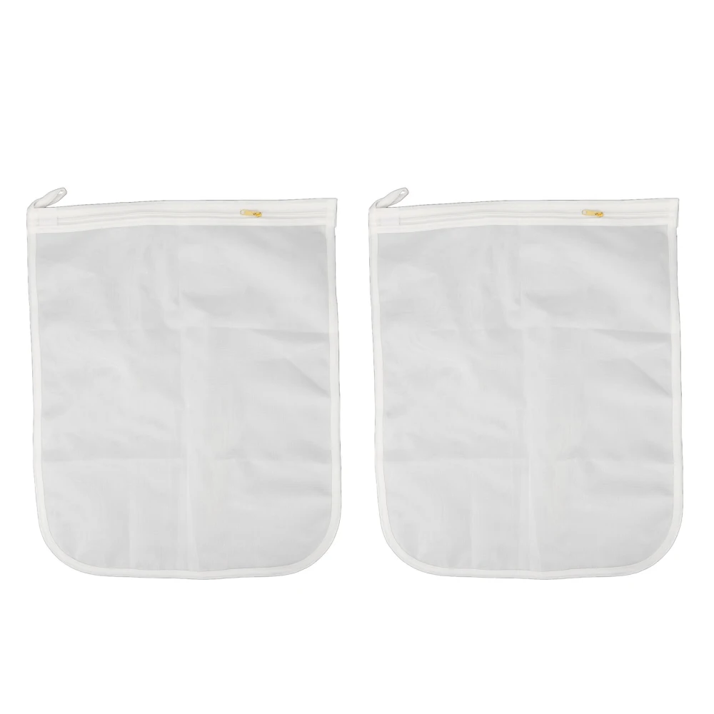 2pcs Mesh Laundry Bag Plus Size Zipper Closure Laundry Mesh Bag for Washing Machine