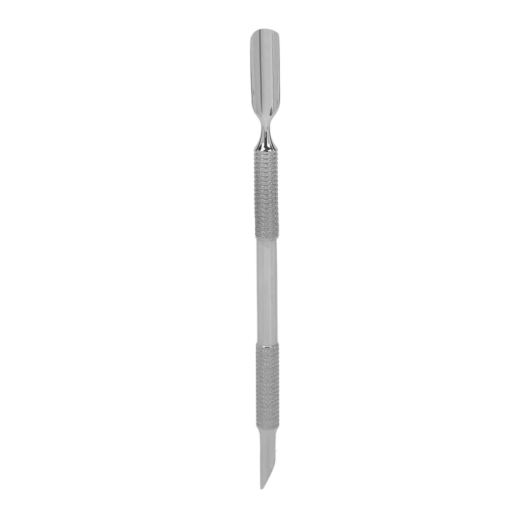 Cuticle Trimmer Pusher Double Head Glossy Stainless Steel Pedicures Dead Skin Removing Callus Removal Fork