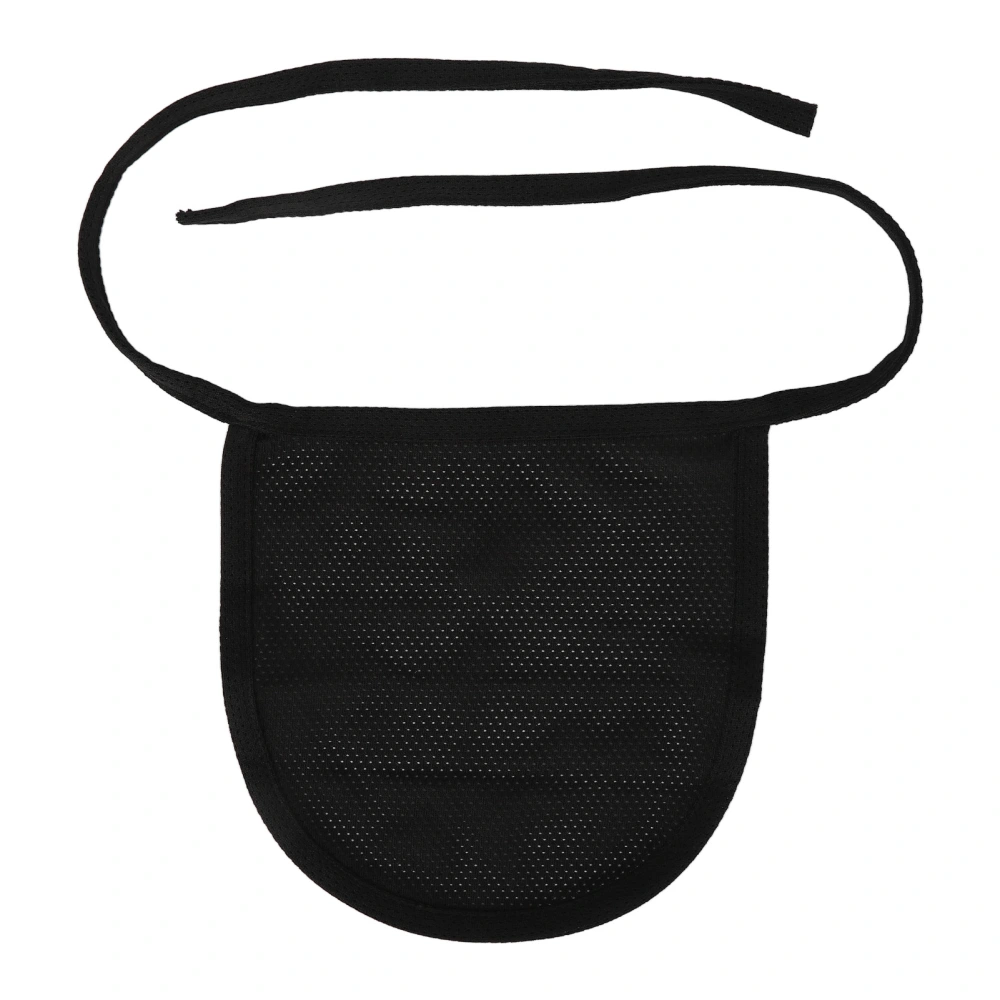 Single Layer Tracheostomy Guard Neck Stoma Cover Pure Cotton Full Throat Trachea Protector Black