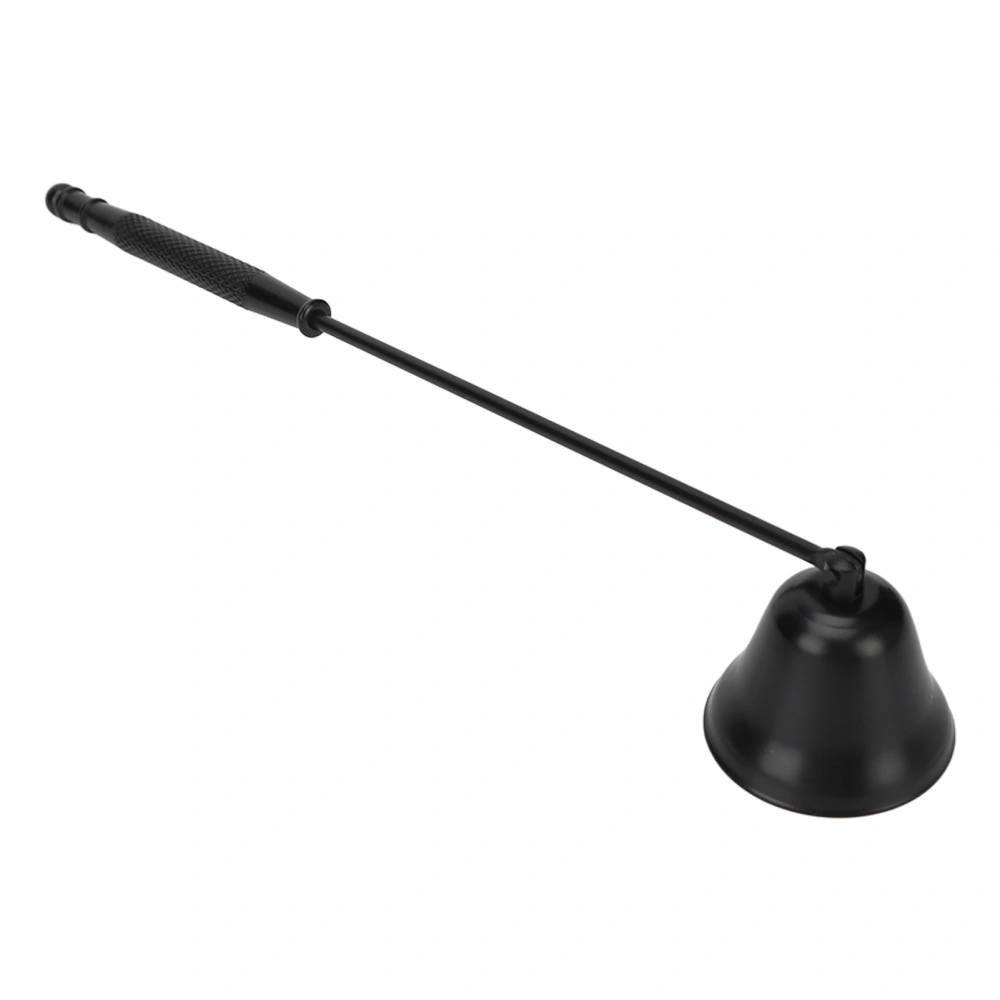 Candle Wick Snuffer Stainless Steel Wick Flame Snuffer Vintage Extinguisher with Long Handle Black