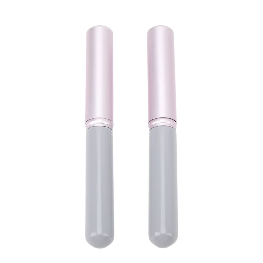 2pcs Lip Brush with Lid Professional Portable Exquisite Soft Hair Lip Makeup Brush Cosmetic Tool