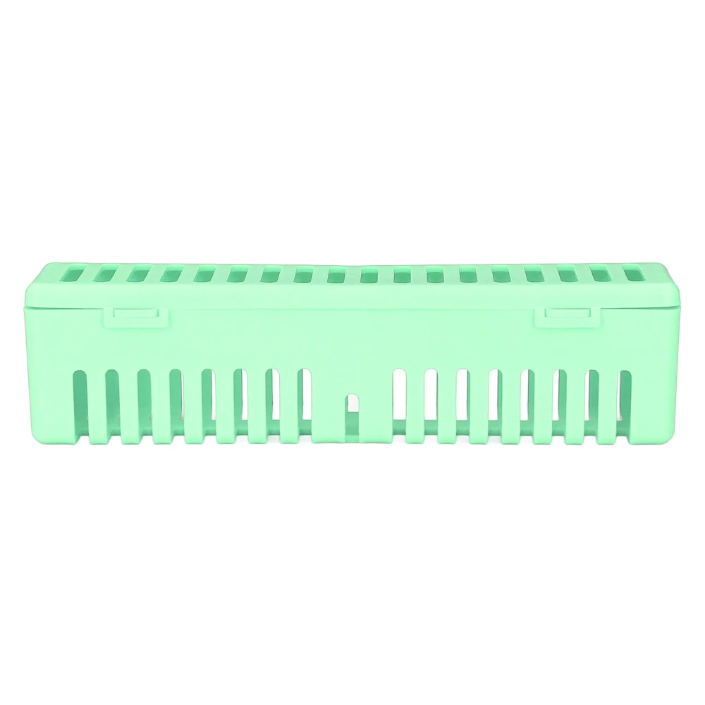 Dental Instrument Autoclave Box Plastic Dental Box Medical Instrument Cleaning Container Green