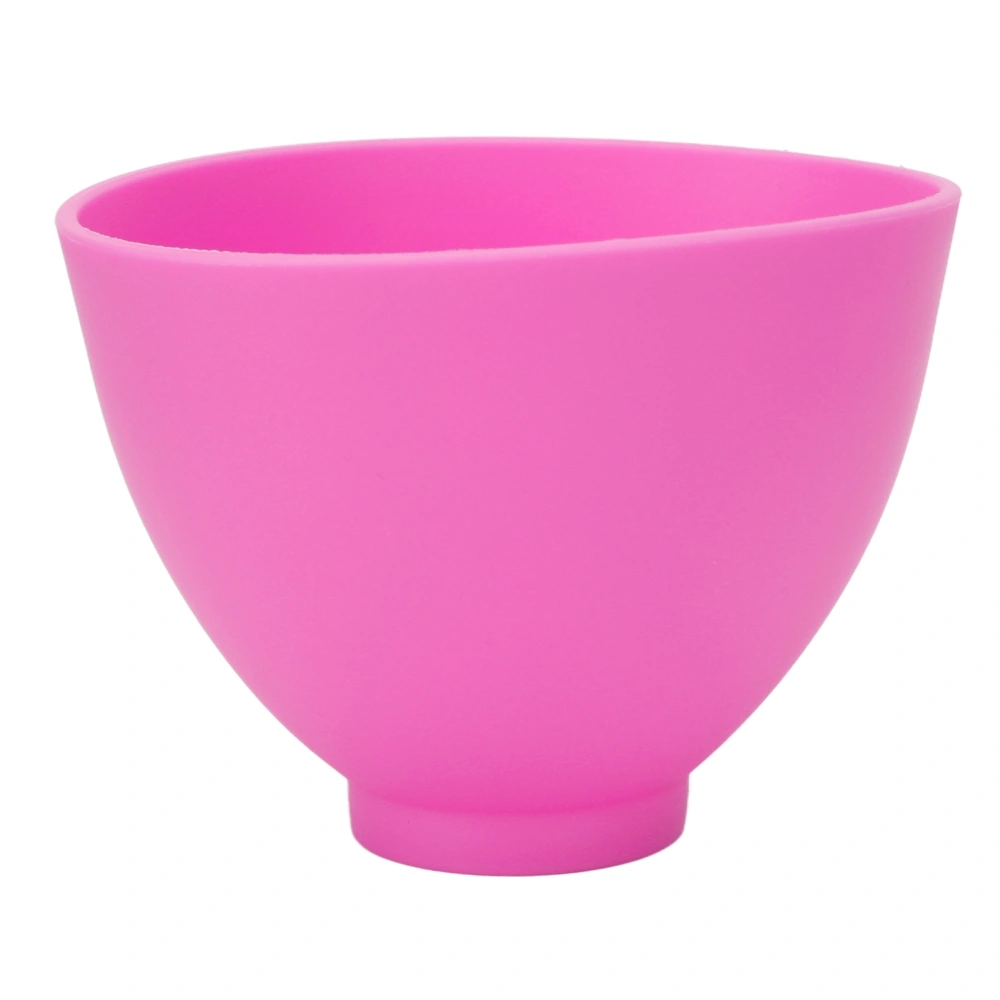 Silicone Mixing Bowl Reusable Heat Resistant Face Mask Mixing Bowl for Plaster Painting Paint 15 X 15 X 11cm Pink