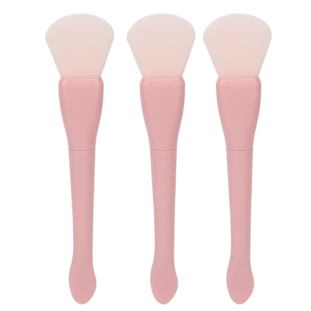 3pcs Double Head Mask Brush Flexible Soft Silicone DIY Face Mask Applicator for Mud Clay Mask Body Lotion