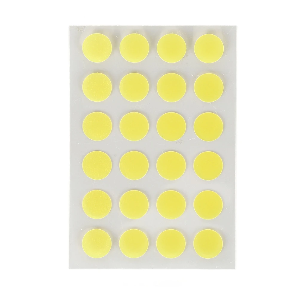 24pcs Hydrocolloid Pimple Healing Patches Round Shaped Pimple Cover Stickers Yellow