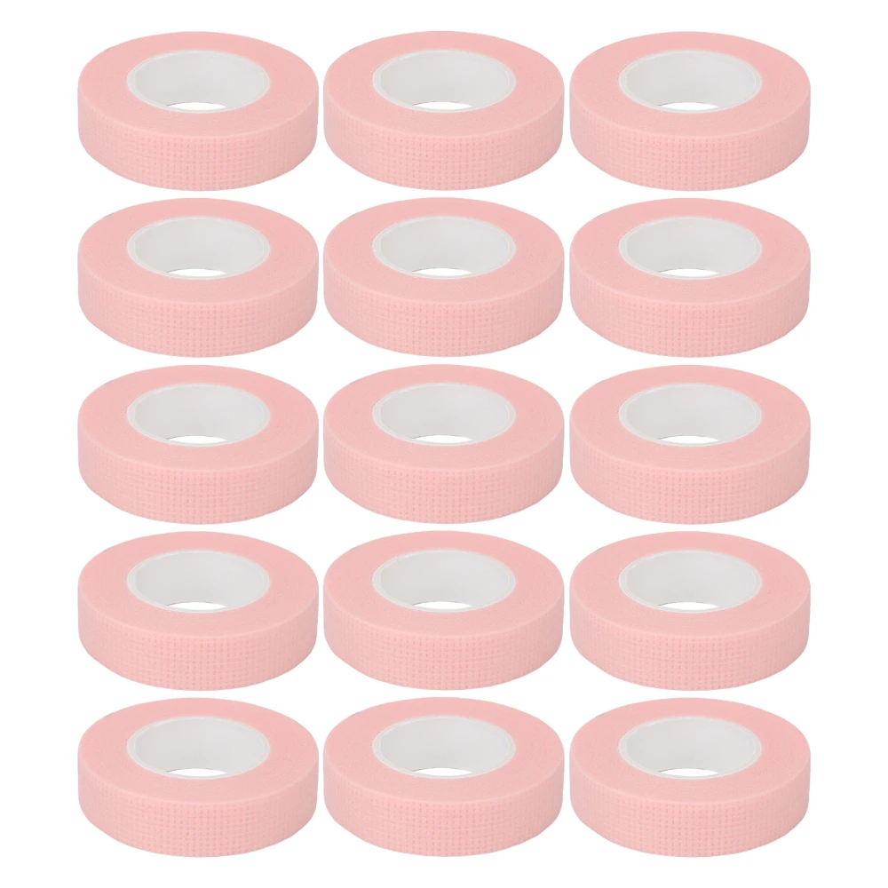 15pcs Tattoo Aftercare Adhesive Tape Breathable Catheter Fixing Wound Dressing Tape 0.5 Inch X 9.8 Yard Pink