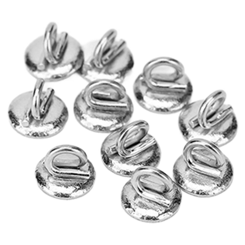 10pcs Eyelet Lingual Button Stainless Steel Dental Orthodontic Lingual Button Replacement Accessory