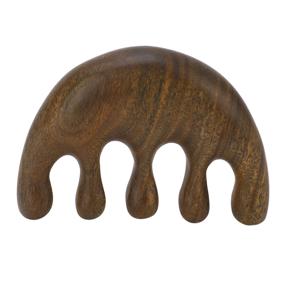 Wooden Scalp Massage Comb Wide Tooth Scalp Massage Head Sandalwood Hair Comb for Head Relief