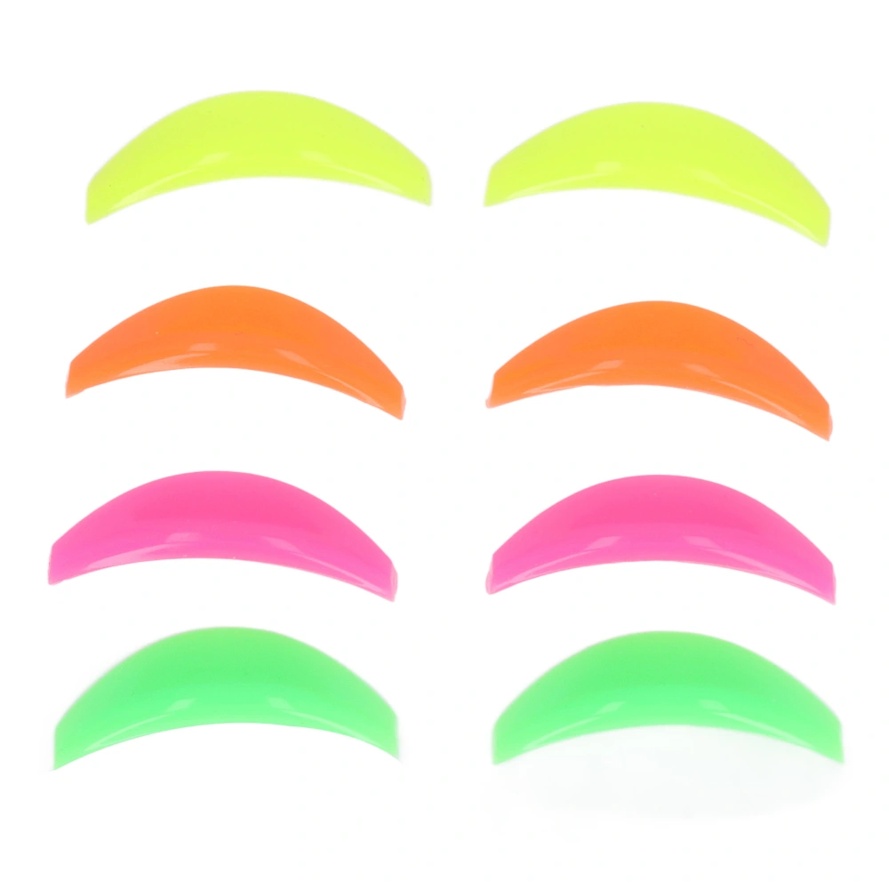 4 Pairs Eyelash Lift Shield Mixed Color Reusable Soft Eyelash Perming Curler for Beauty Salon