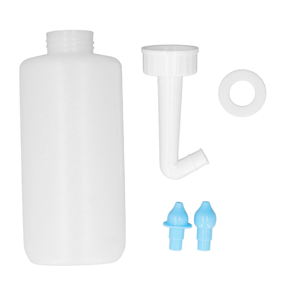 500ml Nasal Irrigation LDPE 60 Degree Angle Nose Wash Cleaner Bottle for Children Adults Home