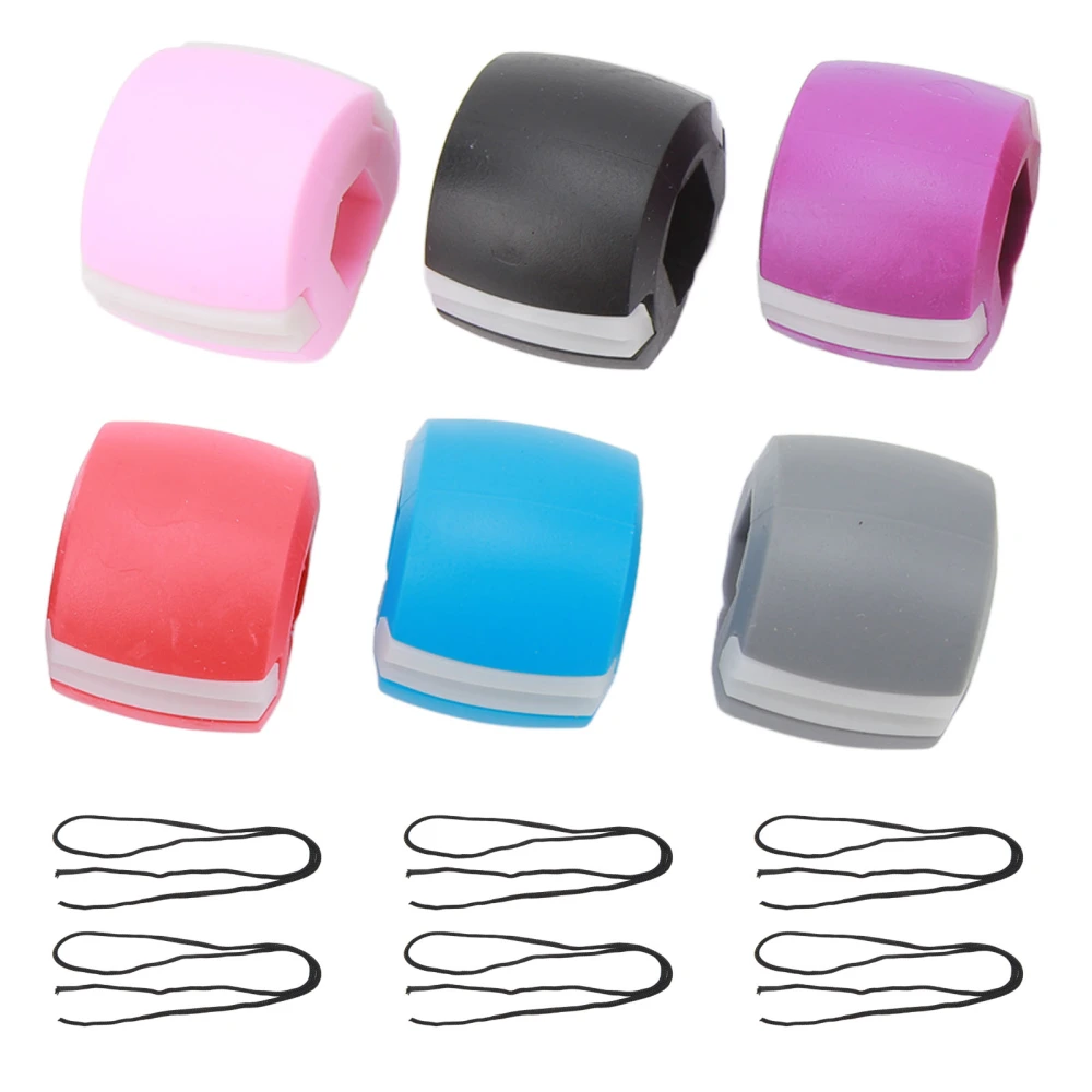 6pcs Jaw Exerciser Ball Face Shaping Chin Lifting Silicone Jaw Trainer Exerciser Different Colors