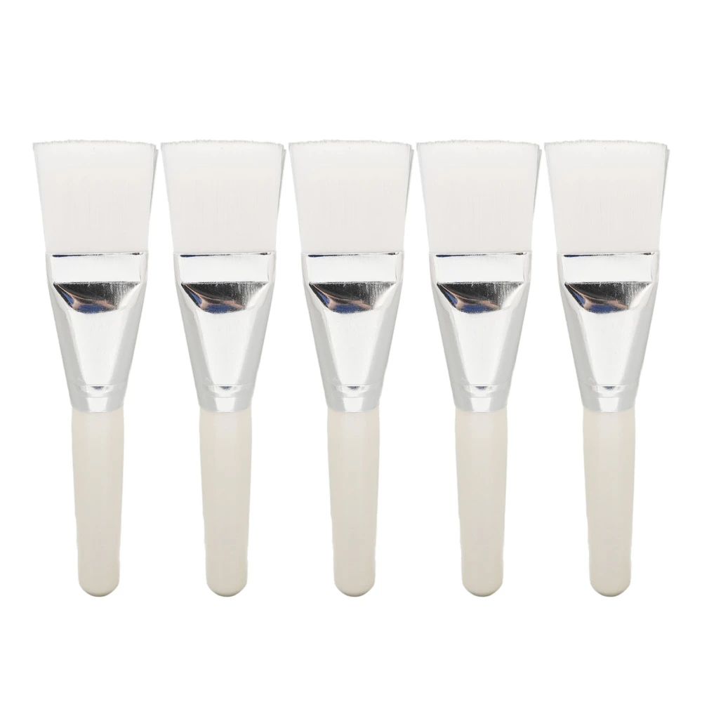 5pcs Facial Mask Brush Set Home Beauty Salon Ergonomic Short Handle Facial Mask Applicator for Skin Care