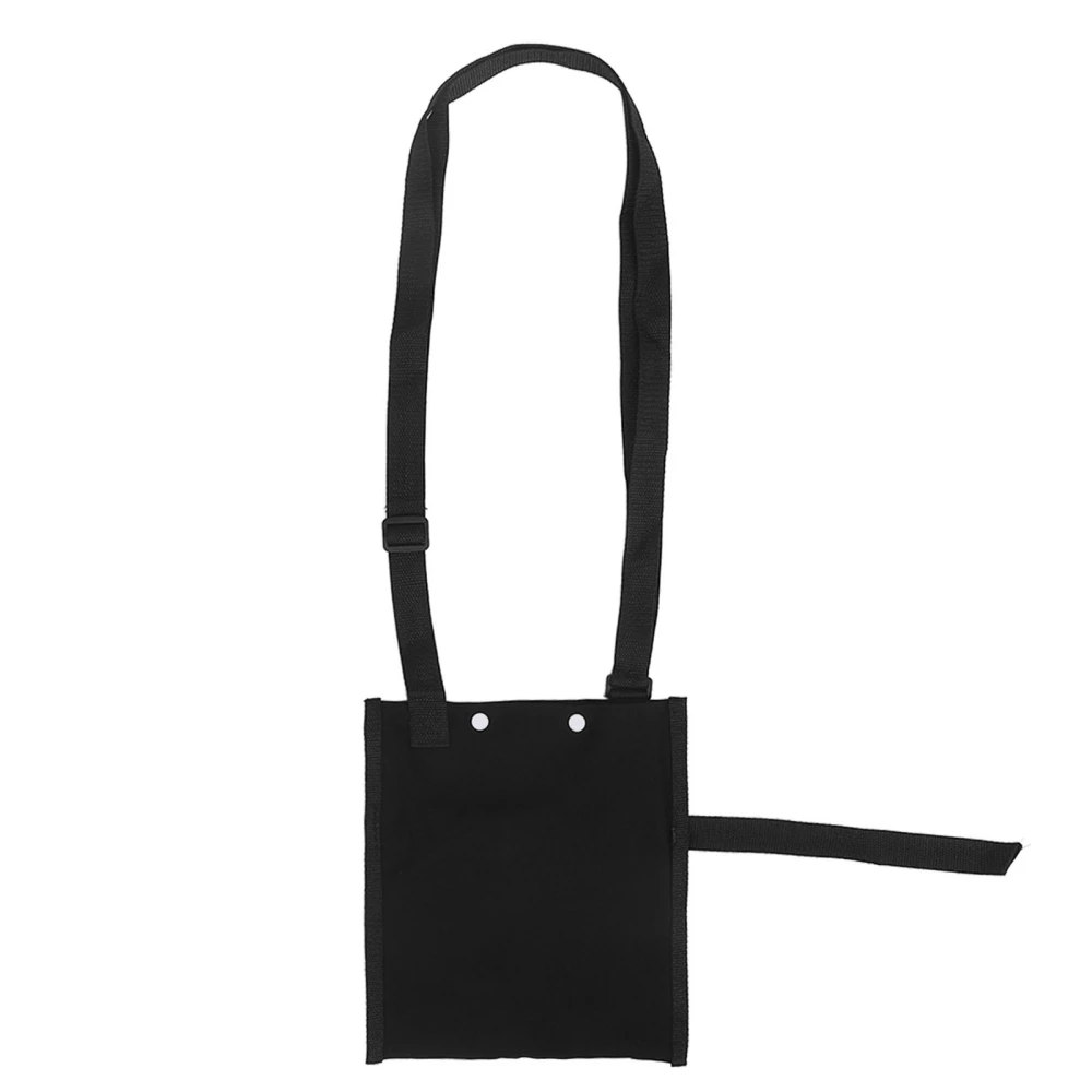 Urine Shoulder Bag Single Pocket Urine Drainage Shoulder Bag Cover with Adjusted Strap Black