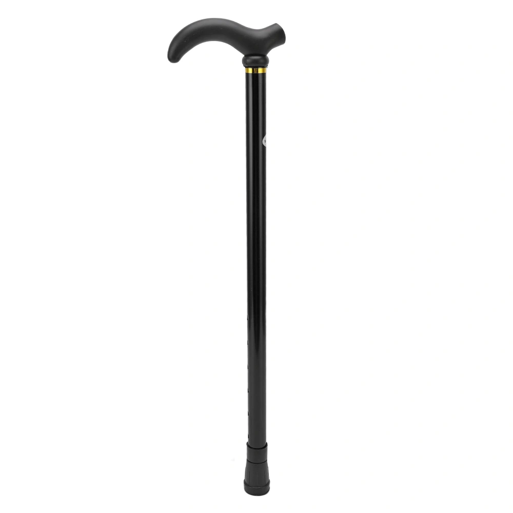 Adjustable Walking Cane with Rubber Tip Ergonomic Aluminum Alloy Walking Stick Cane for Seniors Elderly Mobility Aid Black