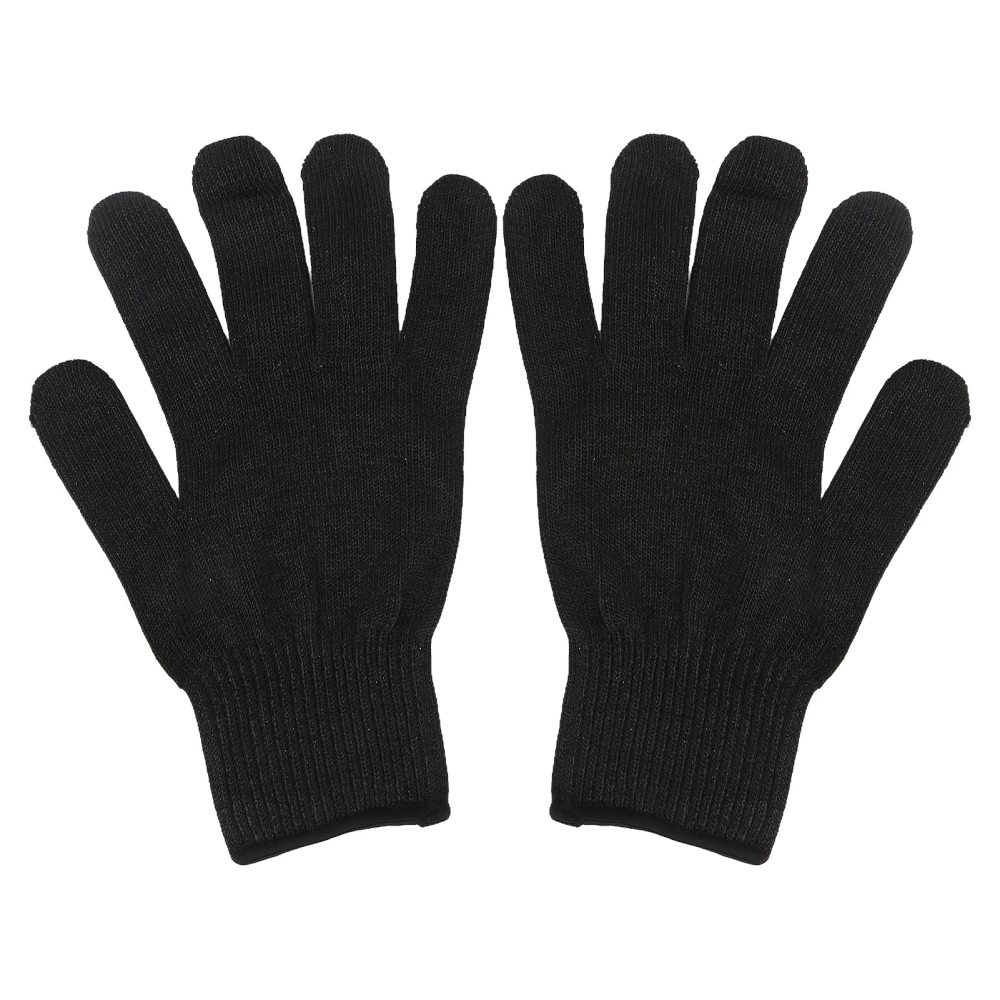 2Pcs Cut Resistant Gloves Level 5 Cutting Labor Gloves Suitable for Kitchen Garden Work Black