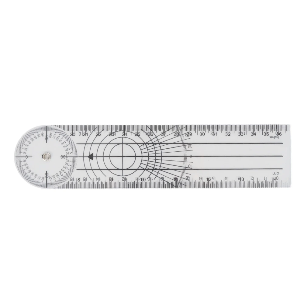 Angle Ruler Transparent Flexible Adjustable Geometry Measuring Tool for Artists Builders Designers Teachers Engineers