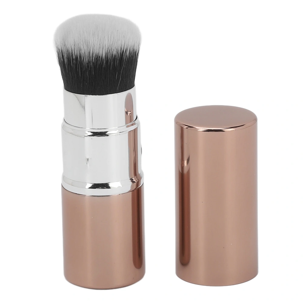 2 in 1 Face Oil Absorbing Roller Double Headed Foundation Brush Volcanic Stone Oil Control Roller Brown