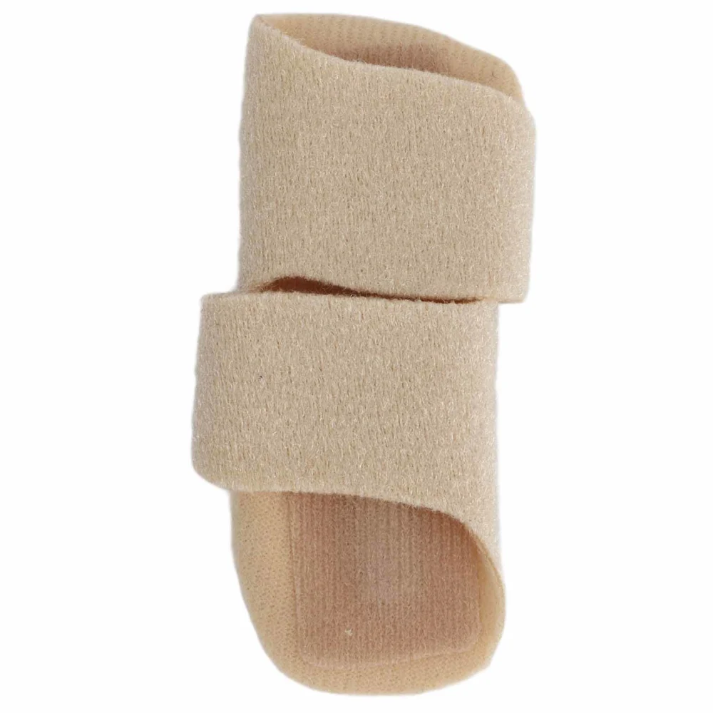 Finger Splint Breathable Joint Fixation Double Knuckle Finger Sleeve for Broken Strained Fingers Skin Color Even Size Adult