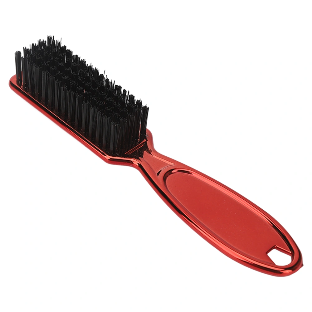 Men Beard Styling Comb Beard Grooming Brush Haircut Styling Comb Handle Multifunctional Brush Red