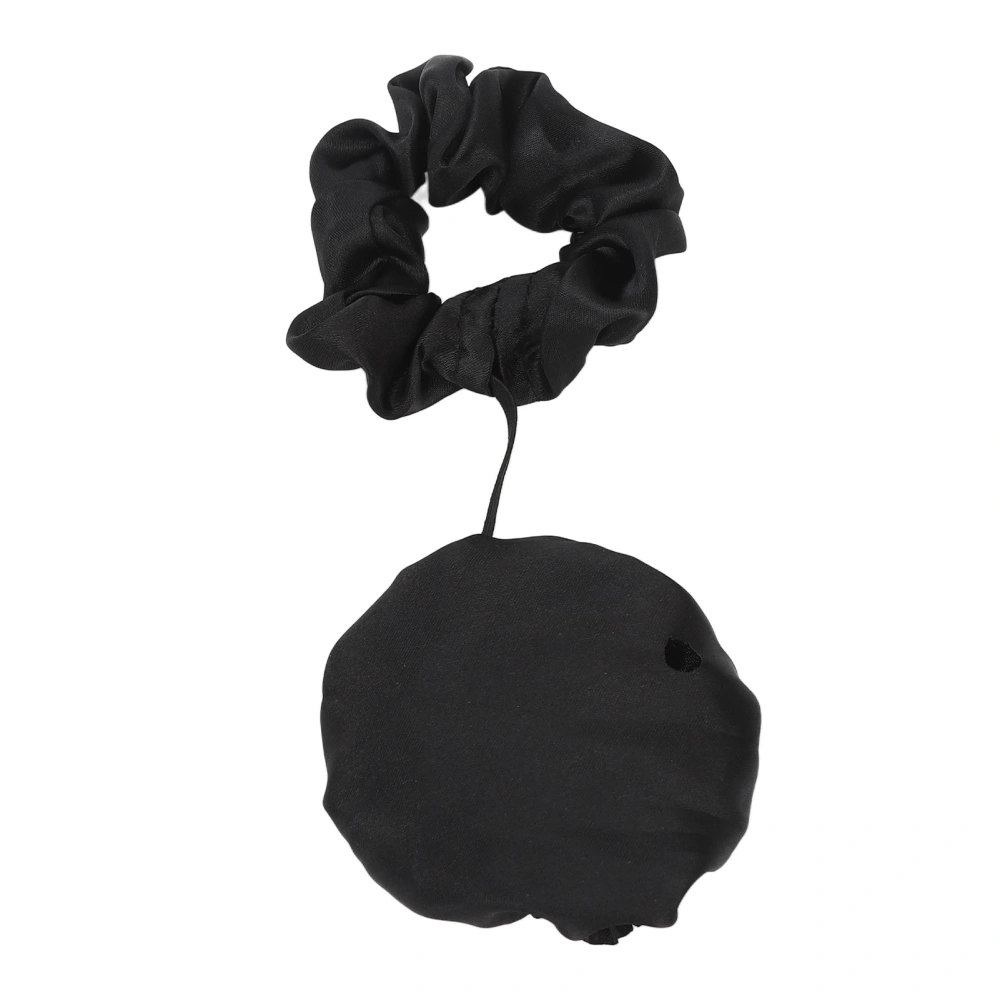 Drink Cover Scrunchie Set Waterproof Powder Prevention Drink Protector Cover Scrunchie for Cup Glass Black