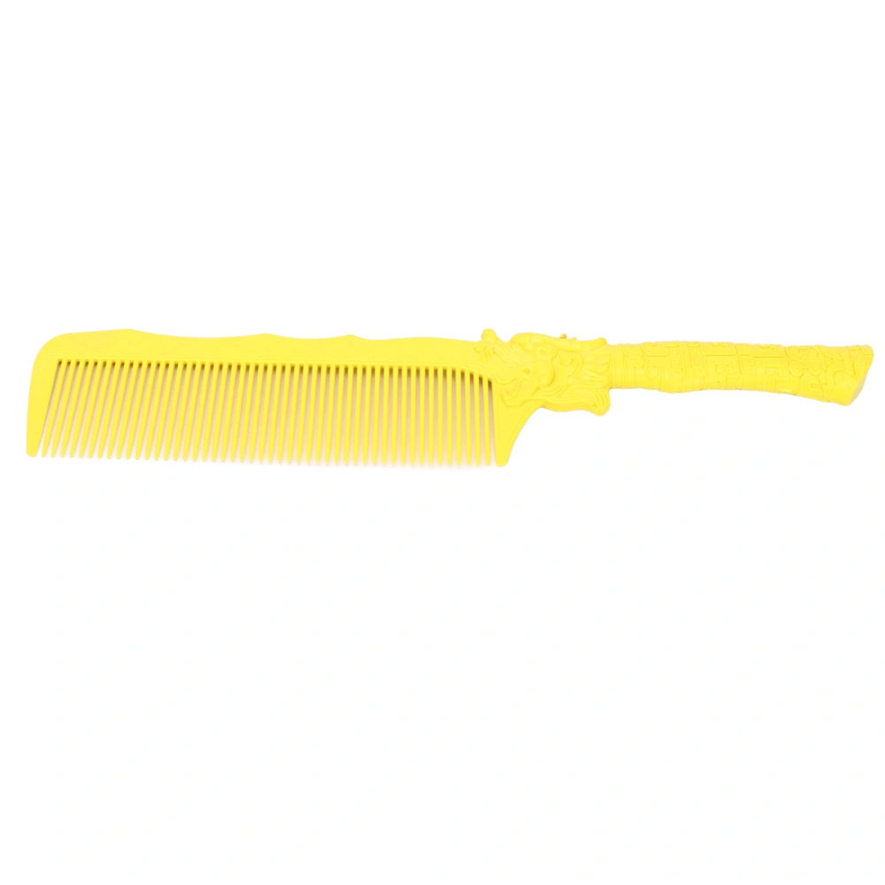 Men Styling Comb Hairdressing Ultra Thin Vintage Professional Heat Resistant Hair Comb Yellow