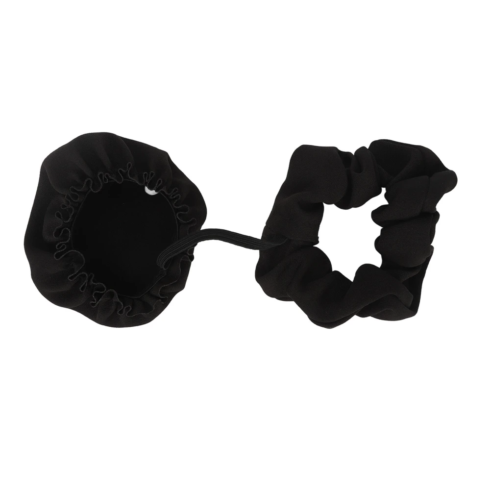 Drink Cover Scrunchie Reusable Stretchable Drink Spiking Prevention Scrunchie for Glass Cups Black