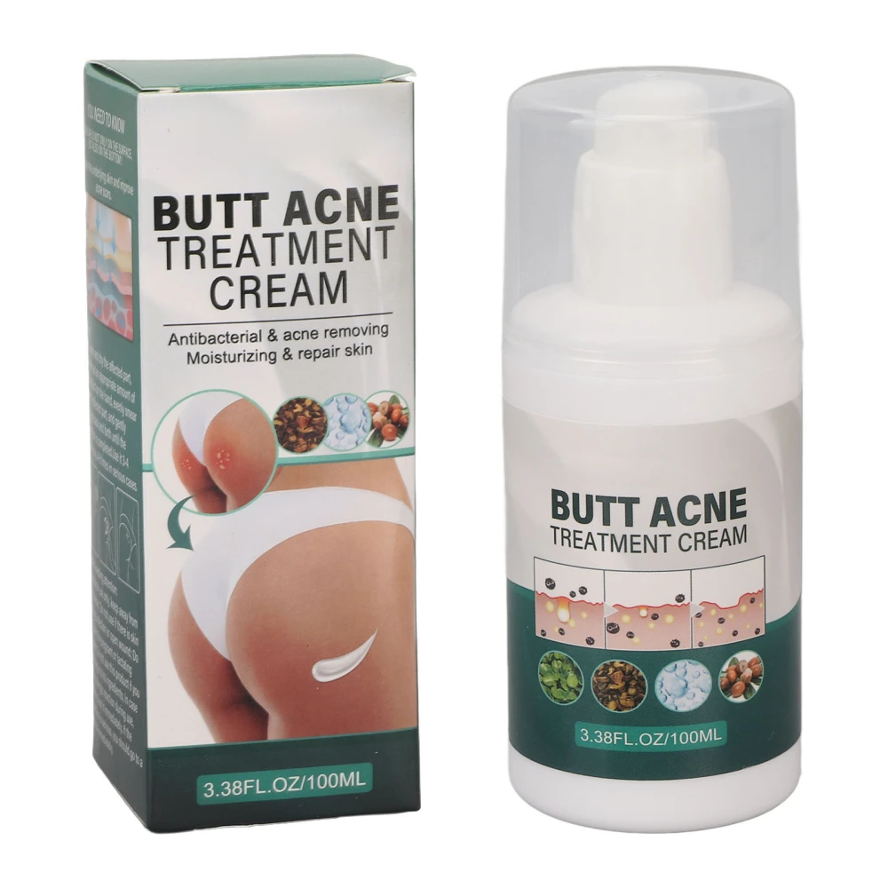 Butt Pimple Clearing Treatment Restore Tender Smooth Skin Moisturizing Butt Pimple Removing Cream 100ml