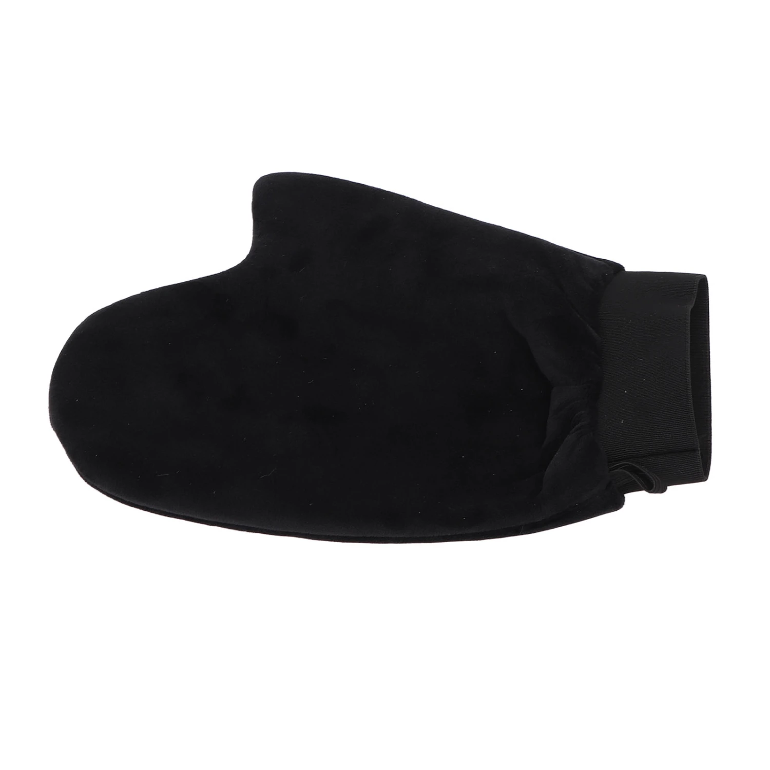 Tanning Gloves Black Elastic Wrist Flocking Self Tanning Mitt Applicator for Sunless Tanner and Lotion