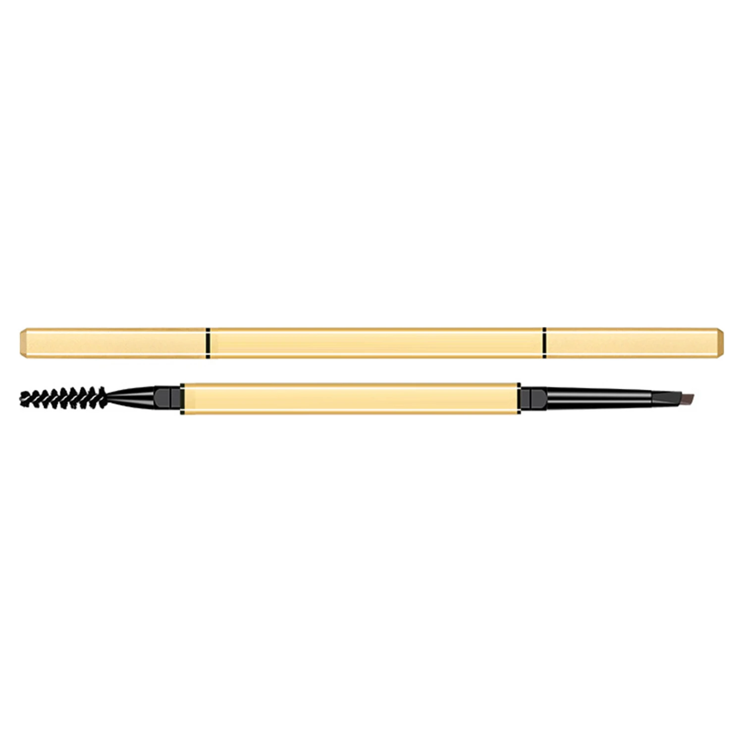 Cosmetic Eyebrow Pencil Double Headed Lasting No Smudge Makeup Eye Brow Pen for Bedroom Dark Coffee Color