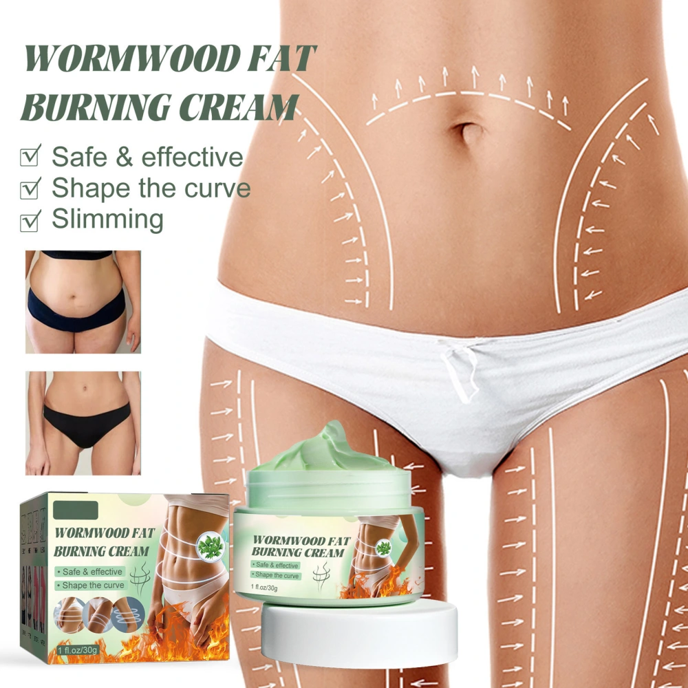 2pcs 30g Wormwood Slimming Cream Wormwood Belly Fat Burning Cream Slimming Fat Burning Hot Cream