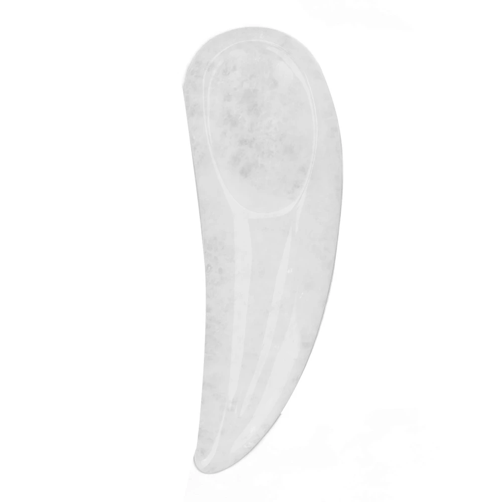 Jadestone Eye Mini Scoop Massaging Relieve Facial Tension Reduce Puffiness Lifting Eye Gua Sha Scoop White