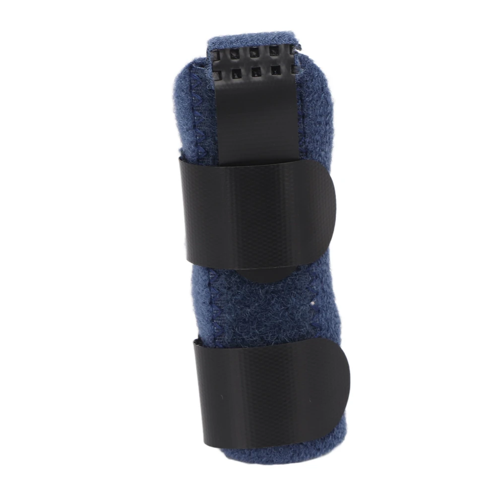 Finger Splint Soft Breathable Adjustable Finger Brace with Removable Aluminum Strip for Straightening Dark Blue