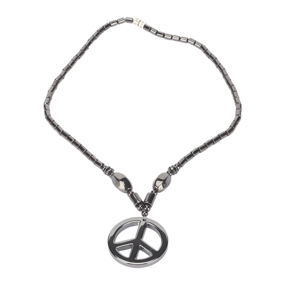 Black Magnet Necklace Men Women Fashionable Unique Pendant Soreness Relief Slimming Magnetic Necklace