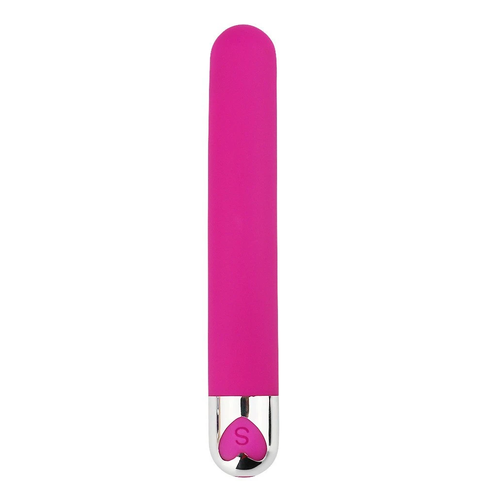 Pleasure Stimulator Long Adjustable 10 Gears Rechargeable Silicone USB Pleasure Stimulator for Women Rose Red