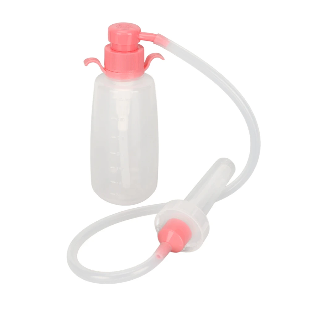 Vaginal Douche Cleaner Reusable Manual Pressure Clean Female Vaginal Cleaner for Daily Care 350ml Pink