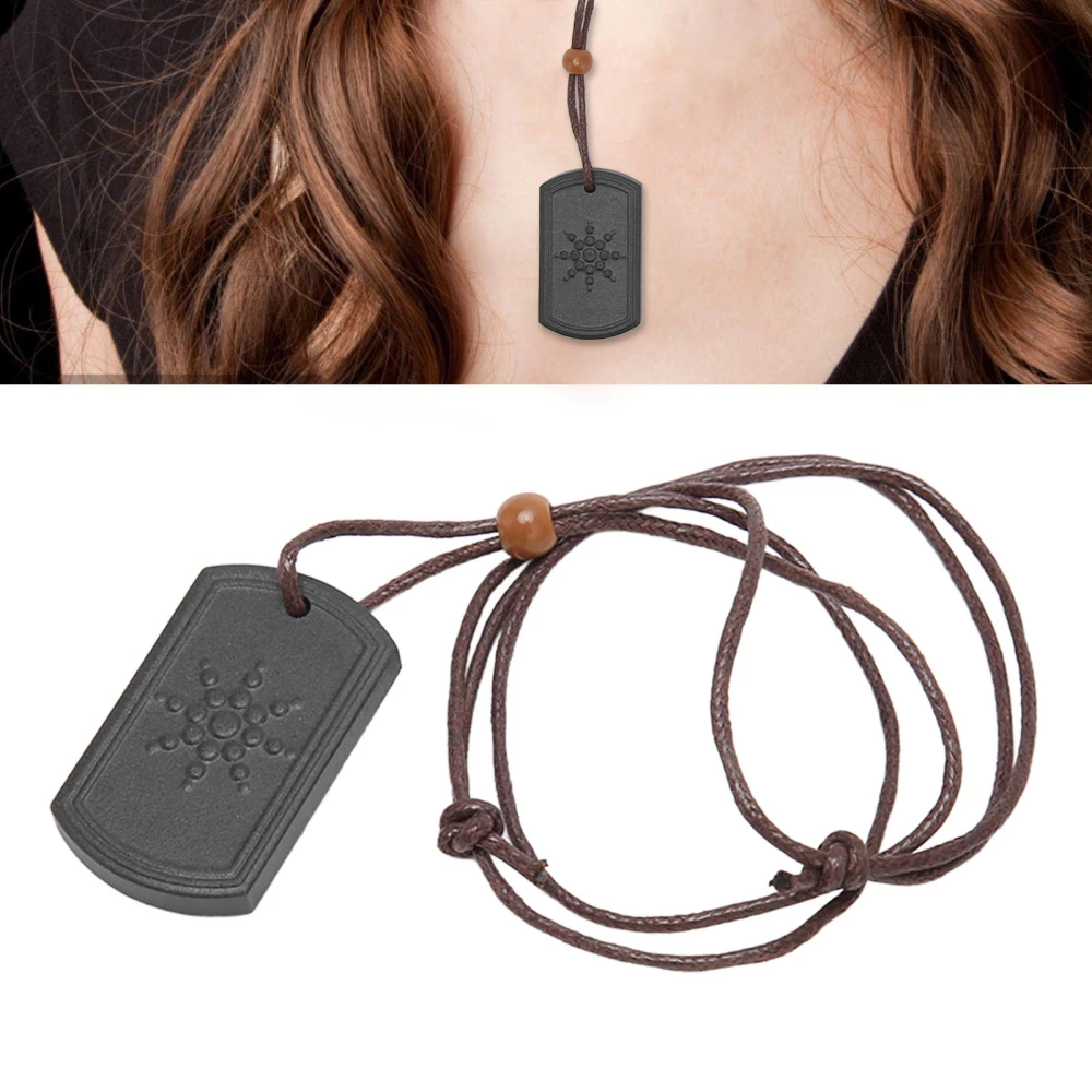 Negative Ion Pendant Fashionable Beautiful Adjustable Promote Blood Circulation Volcanic Energy Pendant Necklaces