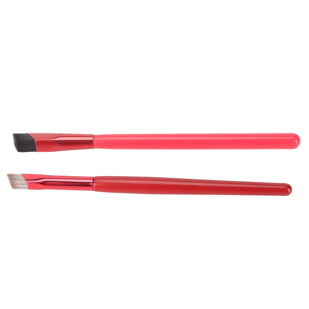 2 Pcs Eyebrow Brush Set Ultra Thin Bevel Multifunctional Makeup Brushes for Hairline Eye Shadow Lip