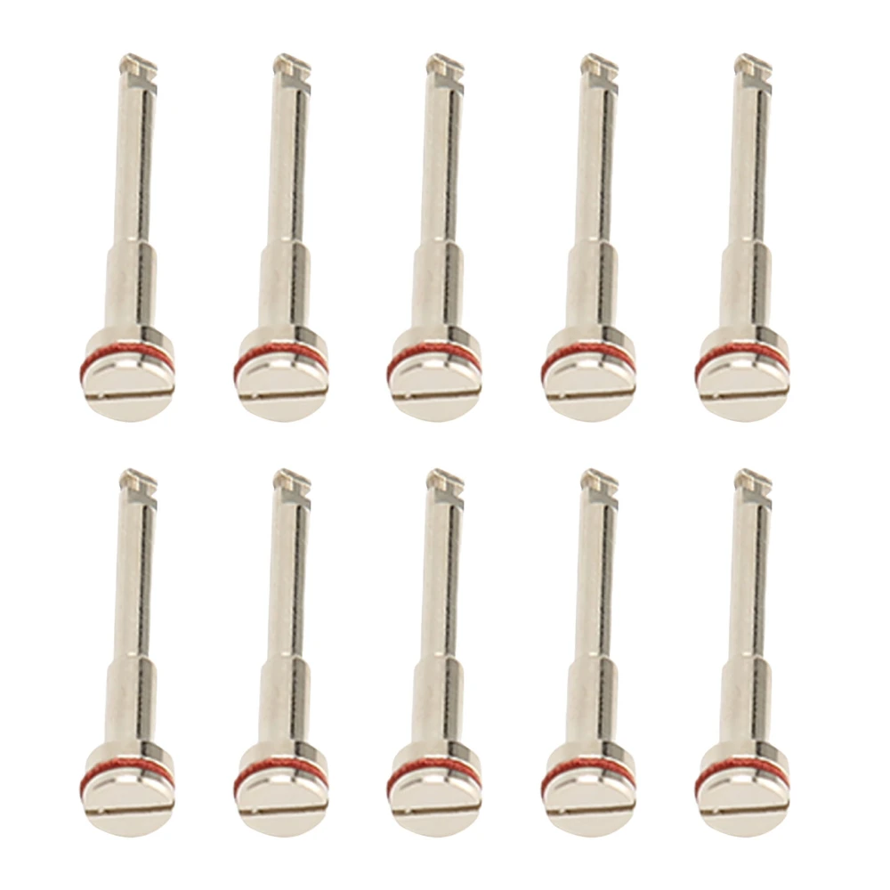 10pcs Dental Lab Polishing Rod Copper High Hardness Bipolar Professional Dental Disc Mandrel Shank 2.3CM