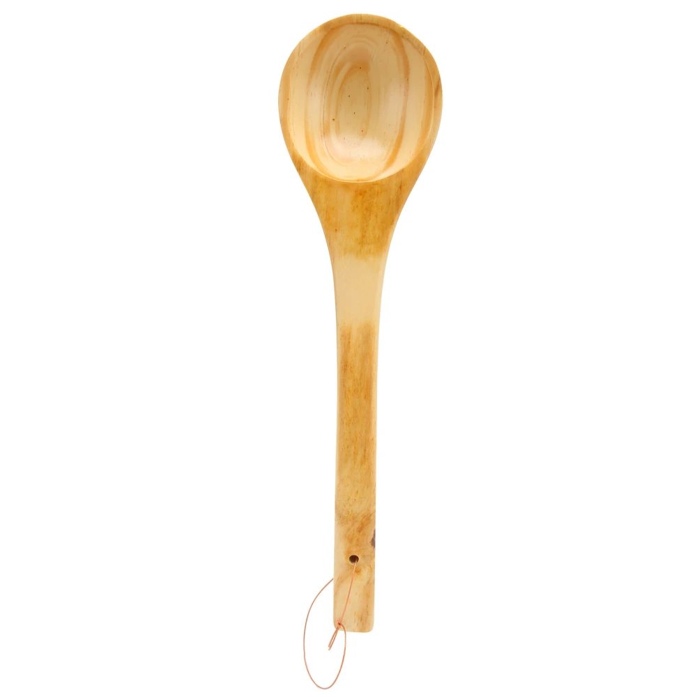 Sauna Ladle Large Capacity Long Handle Portable Wooden Sauna Ladle Scoop for Tea Wine Water