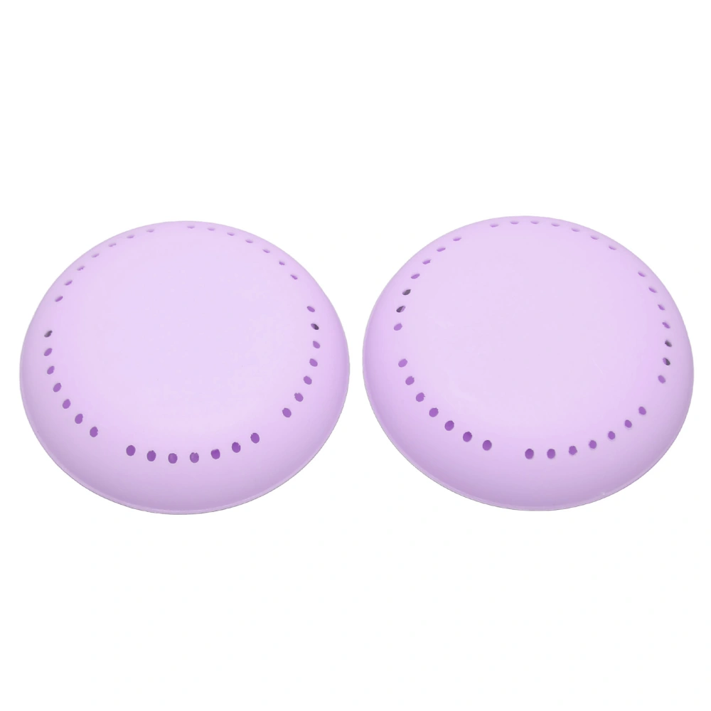 2pcs Adhesive Freshener Box Portable Remove Odor Air Round Freshener Box for Wardrobe Purple Lavender