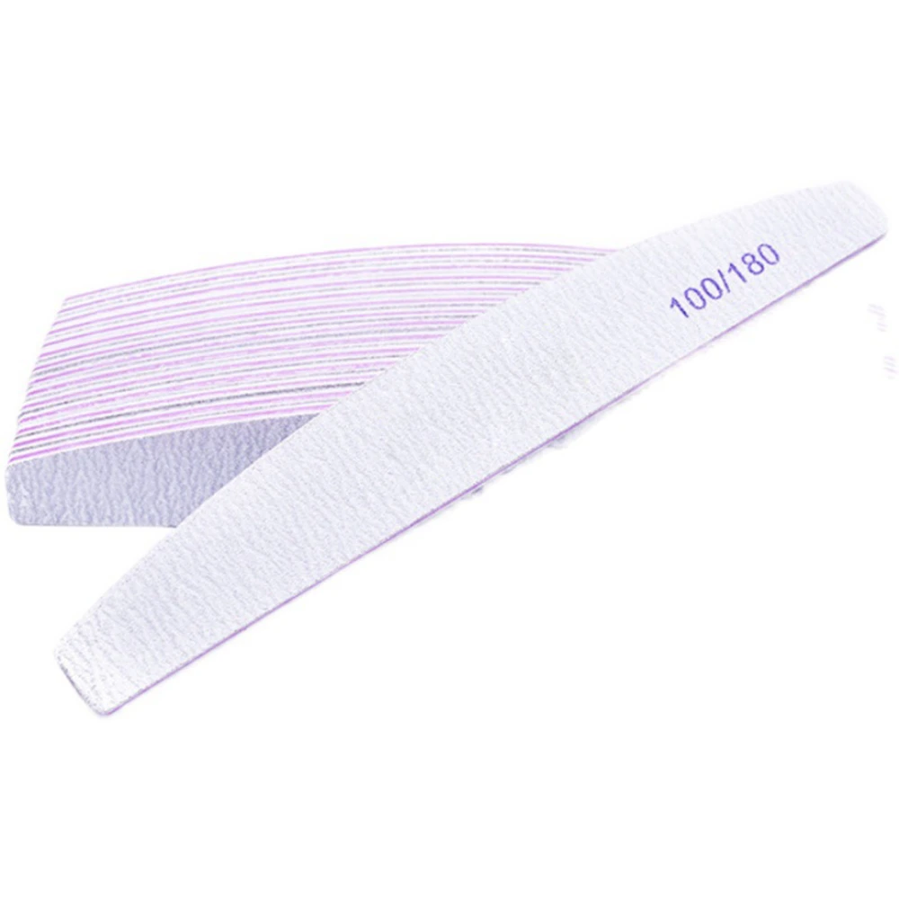 25pcs Nail File Professional Reusable Portable Double Sided Emery Board Uniform Grinding Polishing Buffer